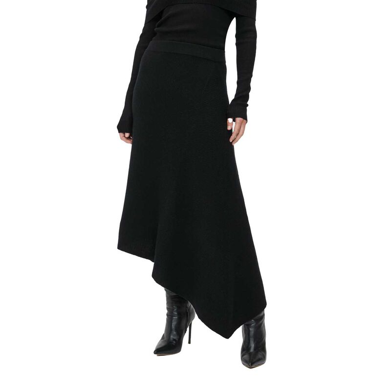 Veronika Maine Asymmetric Knit Skirt image number 0